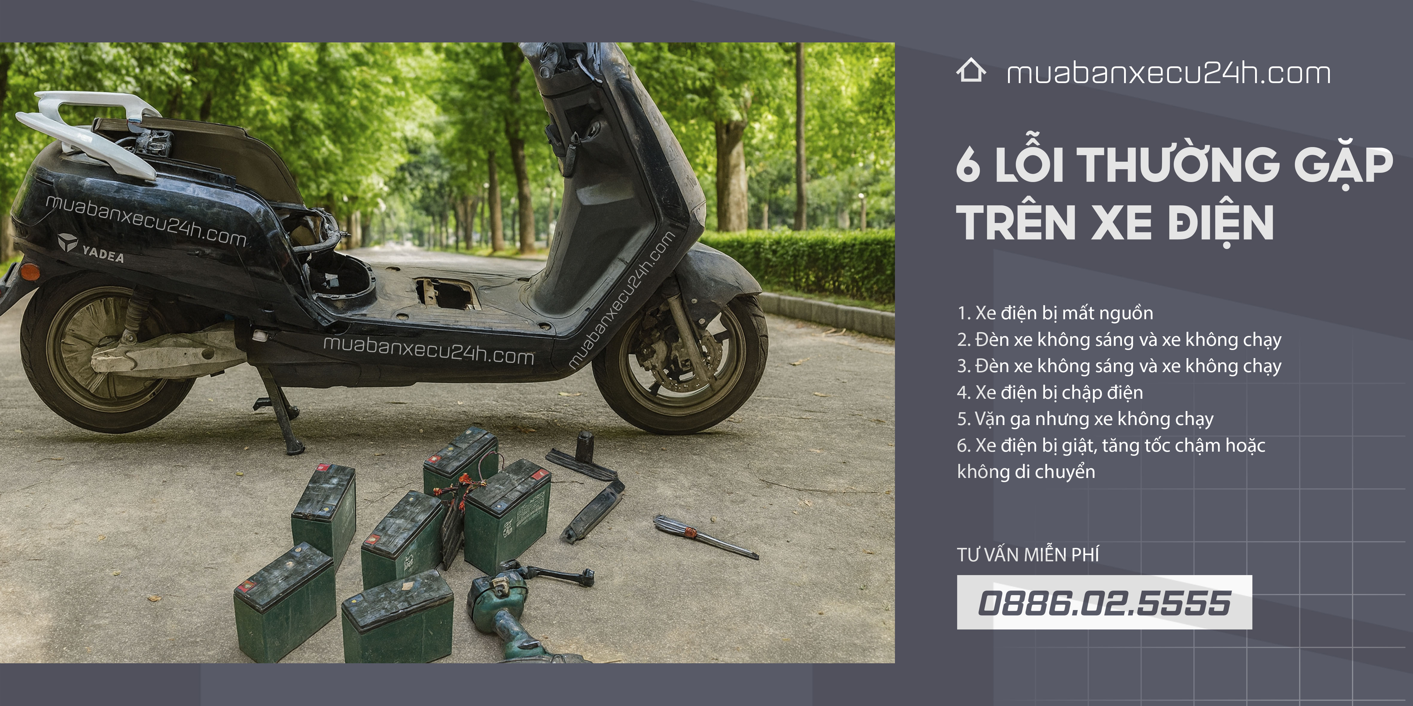 6 lỗi thường gặp ở xe điện