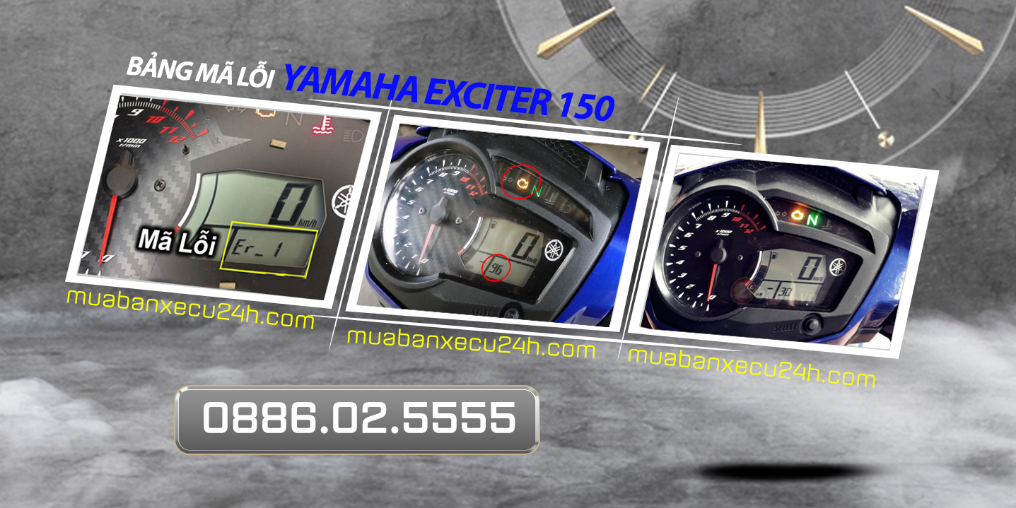 Bảng mã lỗi Yamaha Exciter 150 mới nhất