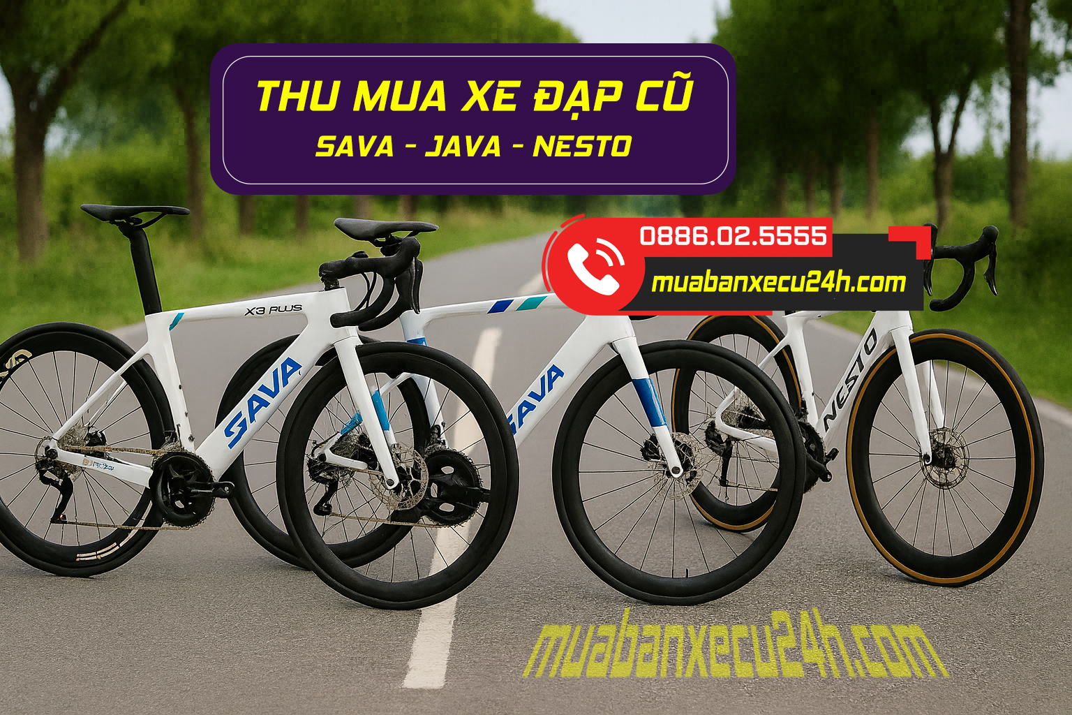 Thu mua xe đạp Nesto, Java, Sava