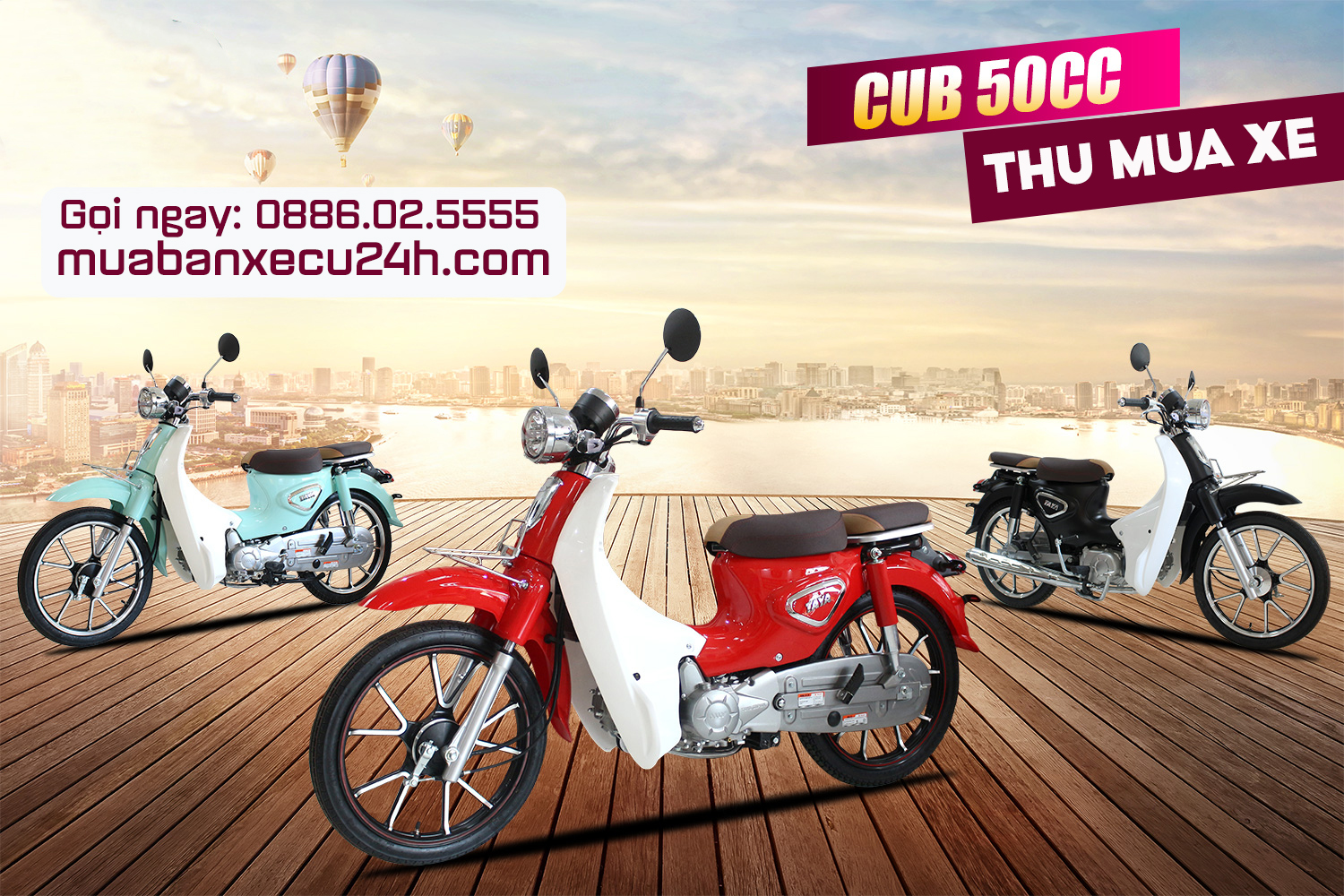 Thu mua xe máy 50cc yếu, hư hỏng