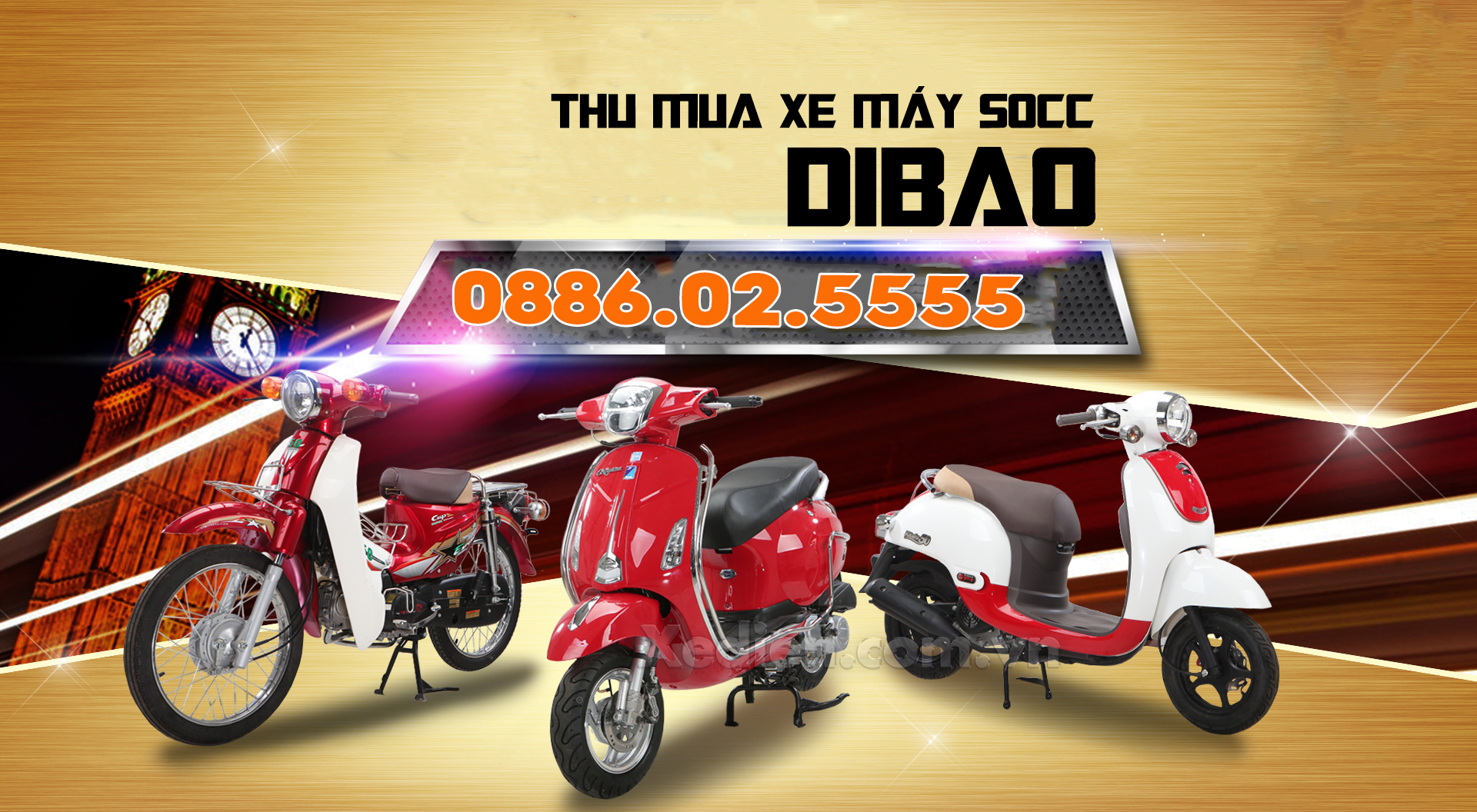 Thu mua xe máy 50cc Dibao