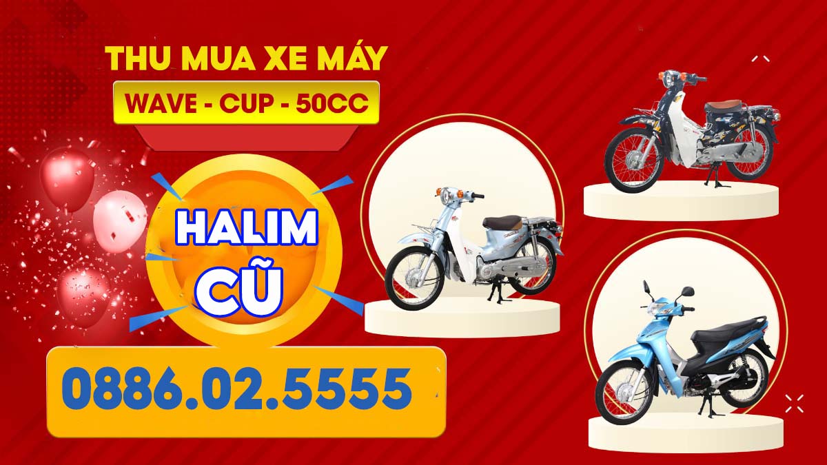 Thu mua xe máy 50cc Halim
